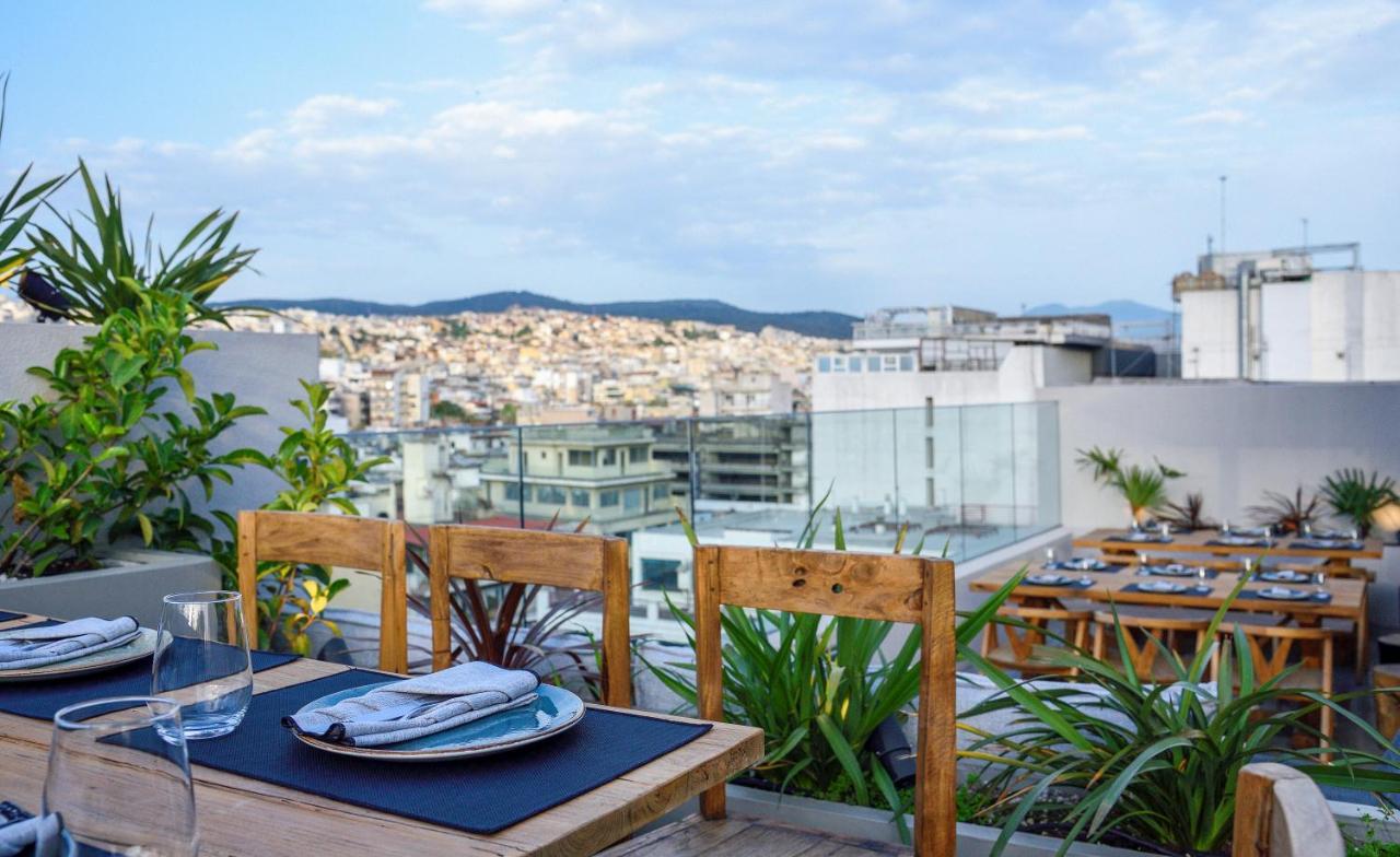 Onoma Hotel เทสซาโลนิกิ ภายนอก รูปภาพ Rooftop restaurant